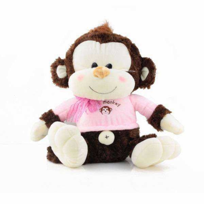 Buy Cute 15 Inch Cream and Brown Natkhat Monkey Animal Soft Toy Online at Lowest Price in India GRABADEAL